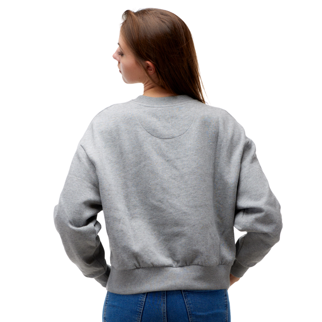 9 Womens Heavy Crop Sweat