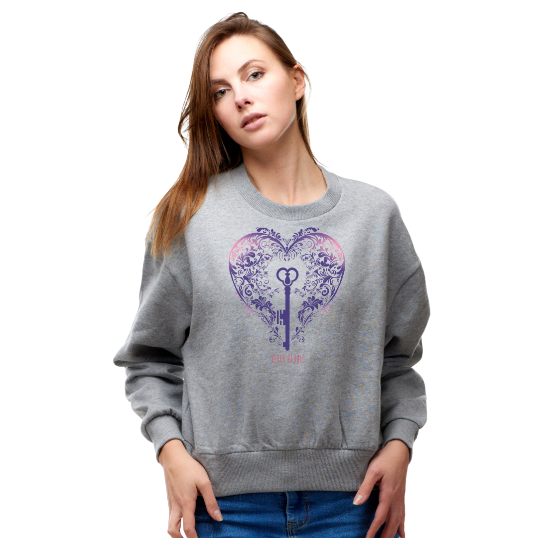 9 Womens Heavy Crop Sweat