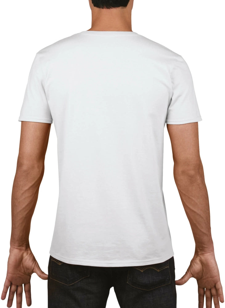 Softstyle Herren-T-Shirt aus Baumwolle mit V-Ausschnitt