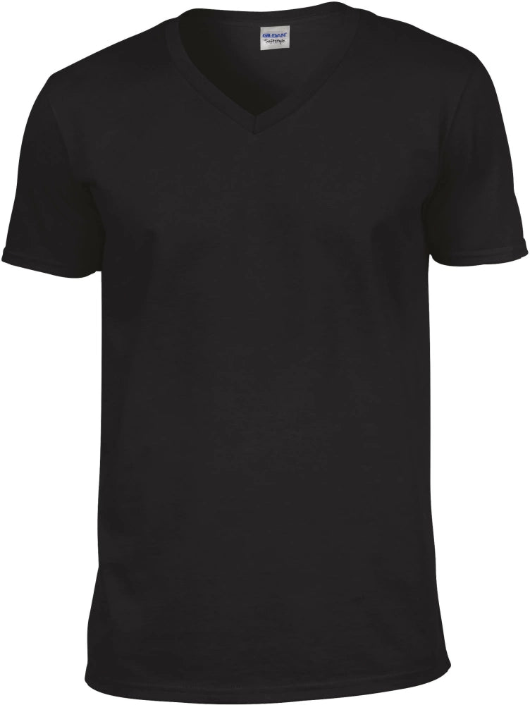 Softstyle Herren-T-Shirt aus Baumwolle mit V-Ausschnitt