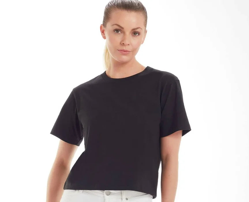 kurzes schweres T-Shirt für Damen 