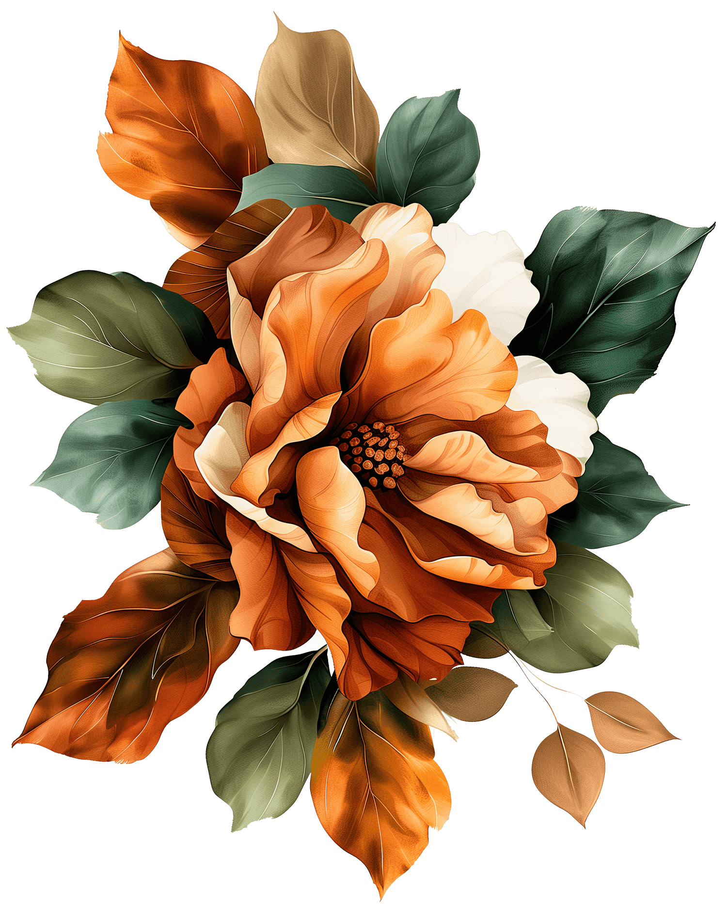 BLUMEN FLOWERS- TERRACOTTA