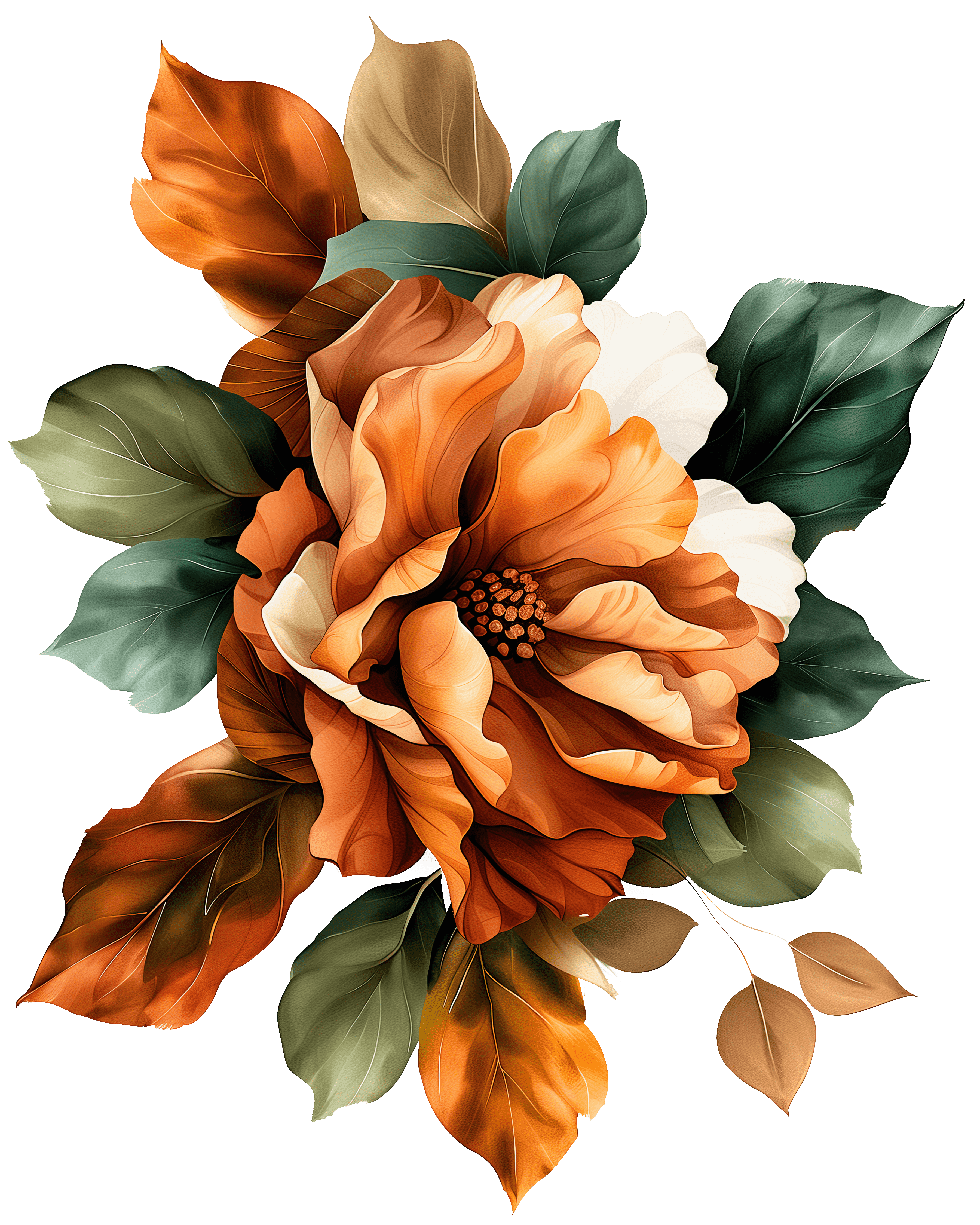 BLUMEN FLOWERS- TERRACOTTA